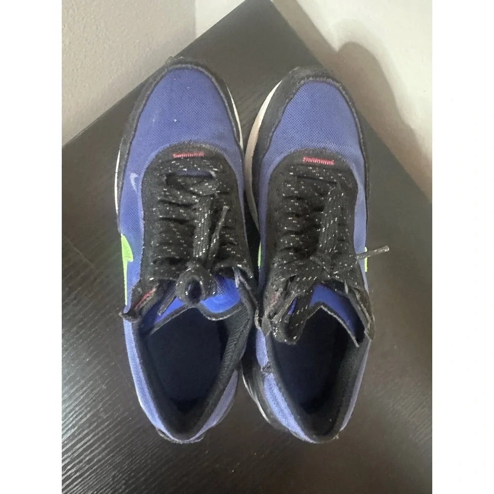 Nike Waffle One 9 Volt Athletic Sneakers Shoes Blue Green Black Sz 6.5Y Womens 8